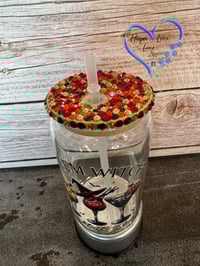 Image 5 of 16oz Salem Witch Cocktail Club Glass Can 