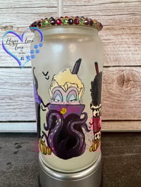 Image 3 of 16oz Evil Leading Ladies Glow in the Dark Glass Can 