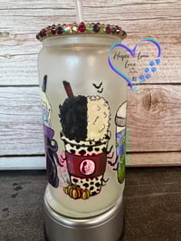 Image 4 of 16oz Evil Leading Ladies Glow in the Dark Glass Can 