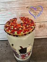 Image 7 of 16oz Evil Leading Ladies Glow in the Dark Glass Can 