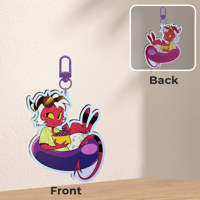 Image 2 of Grape Moxxie Keychain