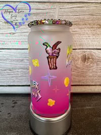 Image 2 of 16oz Killer Clowns Glass Can 