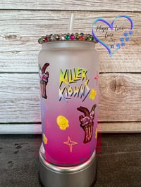 Image 3 of 16oz Killer Clowns Glass Can 
