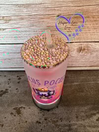 Image 4 of 16oz Hocus Pocus I need Coffee to Focus Glass Can 