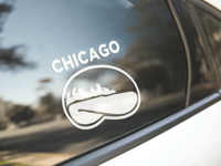 Image 3 of Chicago Bean Car Decal(1 or 2 pack)
