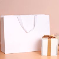 Image 2 of White gift bags with cotton handles