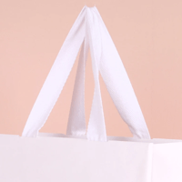 Image 3 of White gift bags with cotton handles