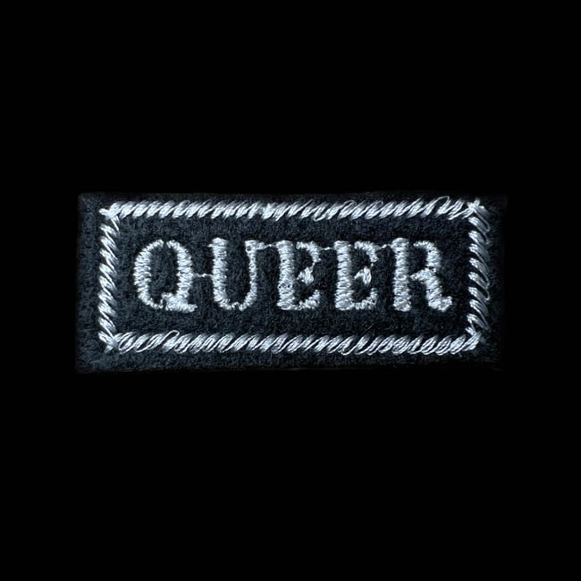 Queer Patch | Black & White Rectangle