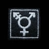 Trans Symbol Patch | Black & White Square