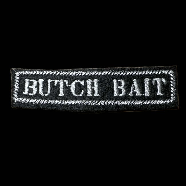 Butch Bait Patch | Black & White Rectangle