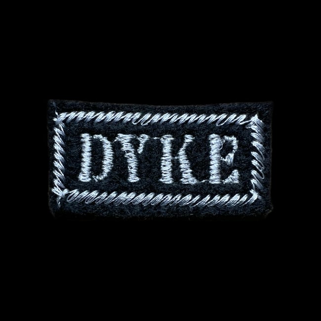 Dyke Patch | Black & White Rectangle