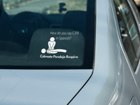 Image 4 of How Do You Say C.P.R In Spanish Car Decal decal(1 or 2 pack). 