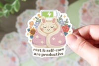 Rest & Self-Care Are Productive (Self-Care Series) - Sticker