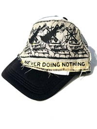 Image of Never Doing Nothing Trucker in Black 
