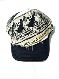 Image of Never Doing Nothing Trucker in Black 