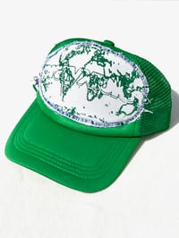 Image of The Whole World Trucker in Green