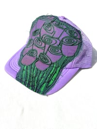 Image of My Flowers Trucker in Purple