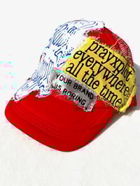 Image of Not This Brand Trucker in Red