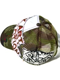 Image of BLACK ART WILL START A REVOLUTION Trucker in Camo