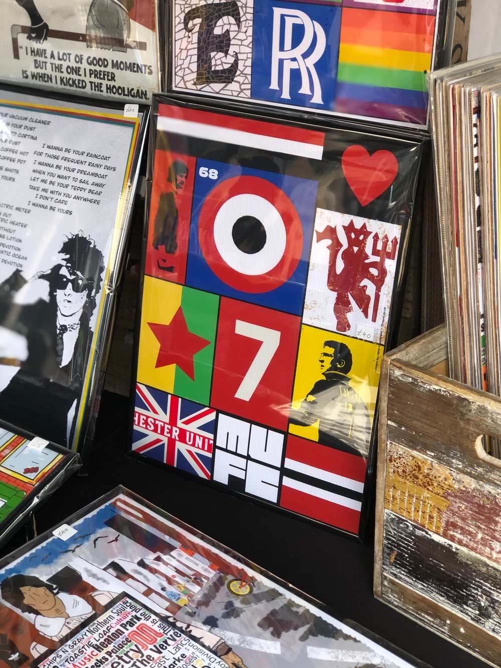 Manchester United collage popart print