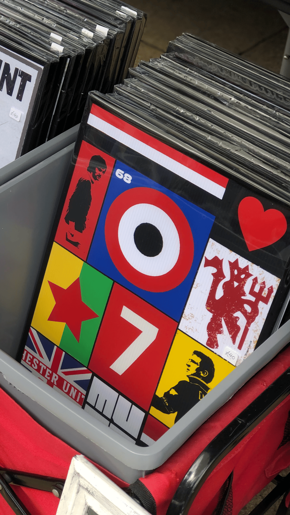 Manchester United collage popart print