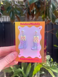 Meowdy boot earrings 