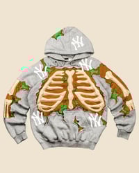Image 1 of CRACKY BONES "NY" HOODIE SIZE L
