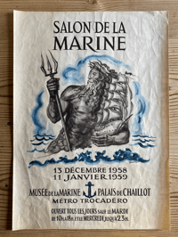 Vintage poster Salon De La Marine