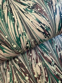 Image 4 of Zebra Marble - hand marbled paper - project overs