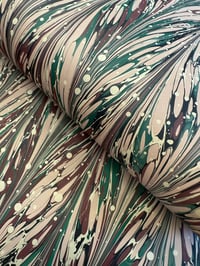 Image 1 of Zebra Marble - hand marbled paper - project overs