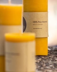 Image 3 of Large Beeswax Pillar Candle | 40 Hours