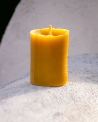 Image 5 of Small Beeswax Pillar Candle | 20 Hours