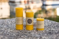 Image 2 of Small Beeswax Pillar Candle | 20 Hours