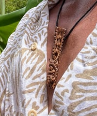 Image 3 of CrazyAL Tiki #250 - Crazy Lono Pendant the ORANGE one of one artist proofs