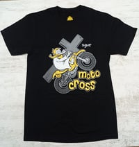 Image 1 of MOTO CROSS Black T-shirt - Bone Trail Apparel