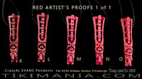 Image 1 of CrazyAL Tiki #250 - Crazy Lono Pendant the RED one of one artist proofs