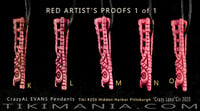 Image 2 of CrazyAL Tiki #250 - Crazy Lono Pendant the RED one of one artist proofs