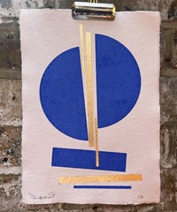 Image 3 of Screen printed and gold leafed print - Edition of 4