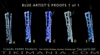 Image 1 of CrazyAL Tiki #250 - Crazy Lono Pendant the BLUE one of one artist proofs