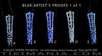 Image 2 of CrazyAL Tiki #250 - Crazy Lono Pendant the BLUE one of one artist proofs