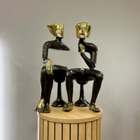 Image 1 of Sitting Couple Subtractive 48cm
