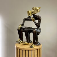 Image 2 of Sitting Couple Subtractive 48cm