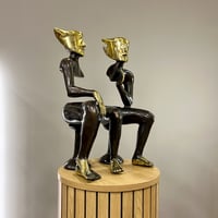 Image 3 of Sitting Couple Subtractive 48cm