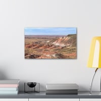 Image 3 of 20"x12" Petrified Forest Pink Badlands Canvas Print