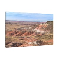 Image 1 of 20"x12" Petrified Forest Pink Badlands Canvas Print