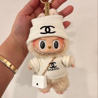 The Monsters Labubu Fashion Dress - White Chanel Style Top + Hat + Bag