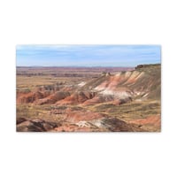 Image 2 of 20"x12" Petrified Forest Pink Badlands Canvas Print