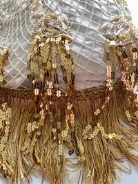 Image 8 of Embellished Mermaid Beach Bag – Handsewn Gold/Pearlescent Sequin Detail