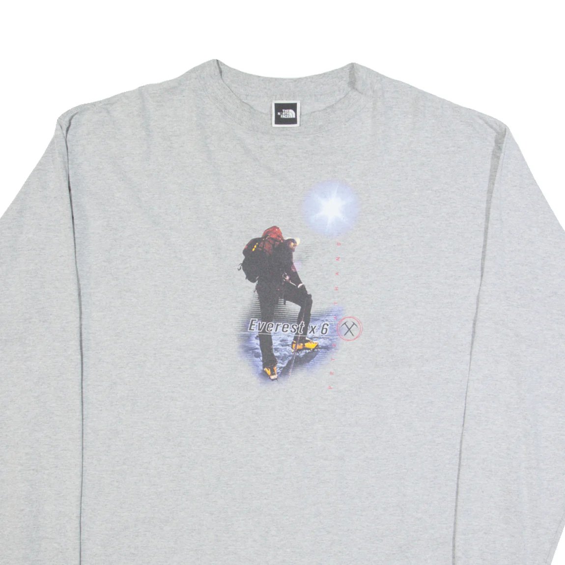 Vintage 90s The North Face LS Tee - Grey | WAY OUT CACHE