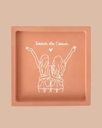 Image 1 of Coupelle carré "Soeur de Coeur"